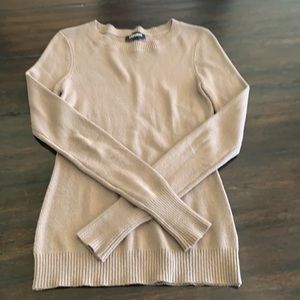Express ribbed sweater. Lite mocha color.